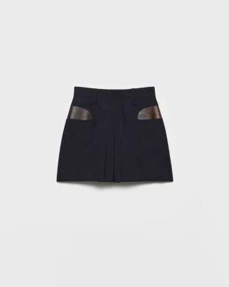 Minifalda de mohair de cabrito