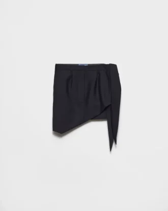 Minifalda de mohair de cabrito