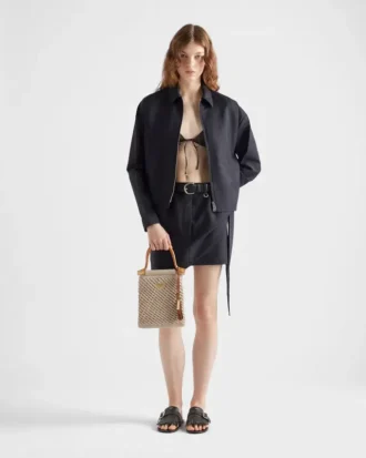 Minifalda de mohair de cabrito