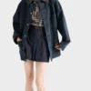 Minifalda de mohair de cabrito