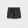 Minifalda de piel napa Minifalda de piel napa