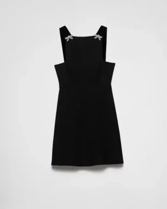 Minivestido de cady bordado