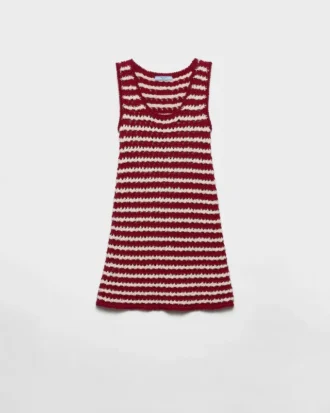Minivestido de croché de algodón