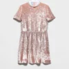 Minivestido de terciopelo con lentejuelas Minivestido de terciopelo con lentejuelas