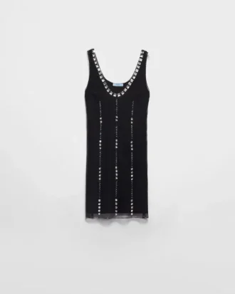 Minivestido de tul bordado