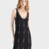 Minivestido de tul bordado