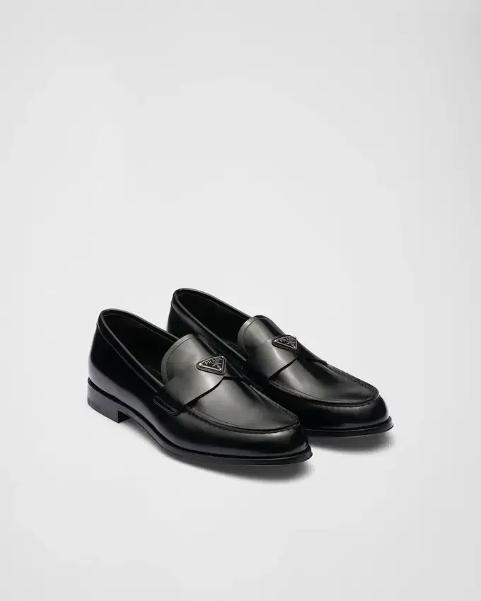Mocasines de cuero cepillado Mocasines de cuero cepillado