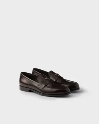 Mocasines de cuero cepillado
