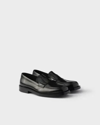 Mocasines de cuero cepillado