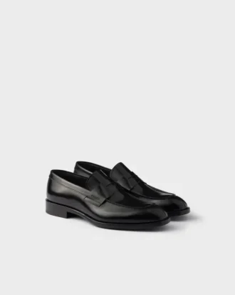 Mocasines de cuero cepillado