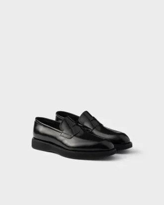 Mocasines de cuero cepillado