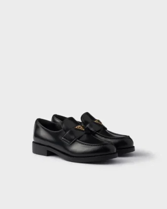 Mocasines de cuero cepillado