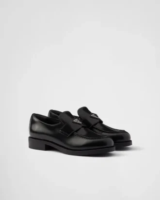 Mocasines de cuero cepillado