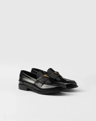 Mocasines de cuero cepillado