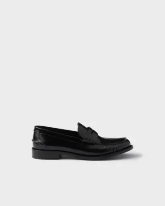 Mocasines de cuero cepillado