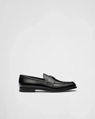 Mocasines de cuero cepillado