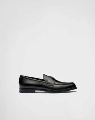 Mocasines de cuero cepillado