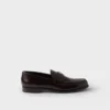 Mocasines de cuero cepillado