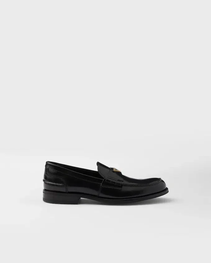 Mocasines de cuero cepillado Mocasines de cuero cepillado