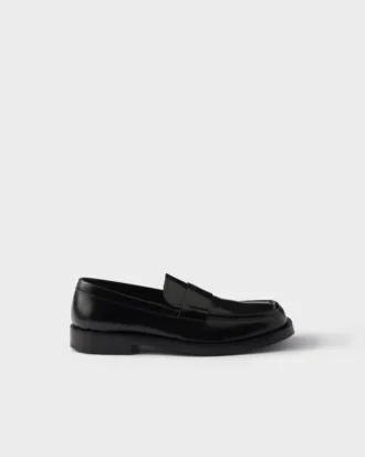 Mocasines de cuero cepillado