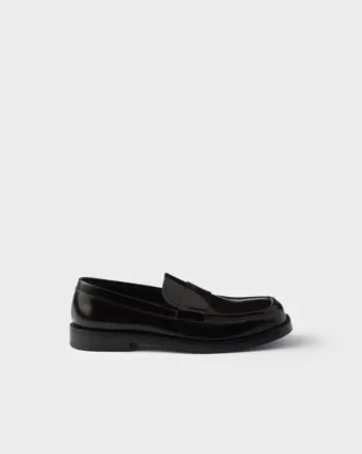 Mocasines de cuero cepillado