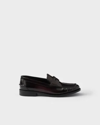 Mocasines de cuero cepillado