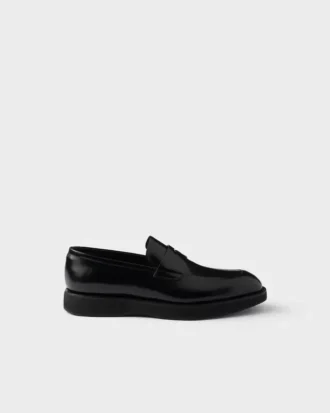 Mocasines de cuero cepillado