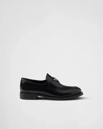 Mocasines de cuero cepillado