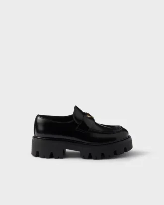 Mocasines de cuero cepillado