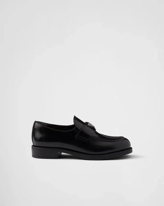 Mocasines de cuero cepillado Mocasines de cuero cepillado