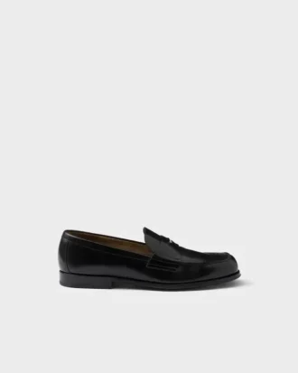 Mocasines de cuero cepillado