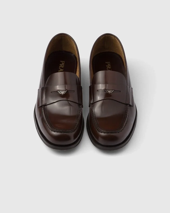 Mocasines de cuero cepillado Mocasines de cuero cepillado