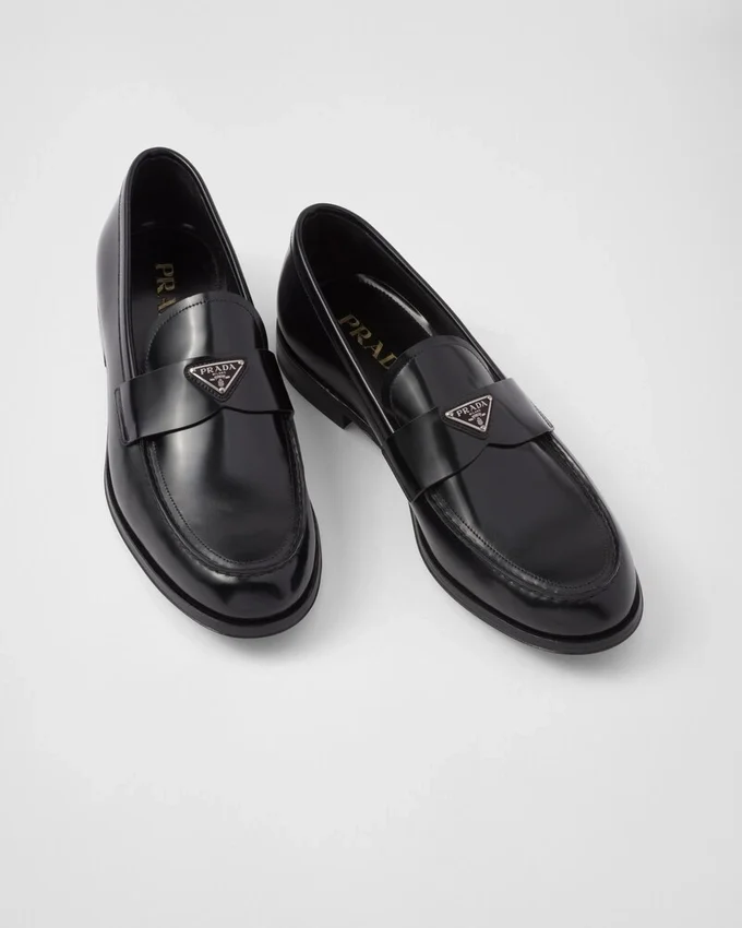 Mocasines de cuero cepillado Mocasines de cuero cepillado