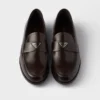 Mocasines de cuero cepillado