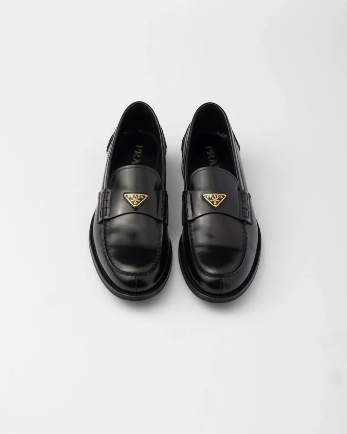 Mocasines de cuero cepillado Mocasines de cuero cepillado