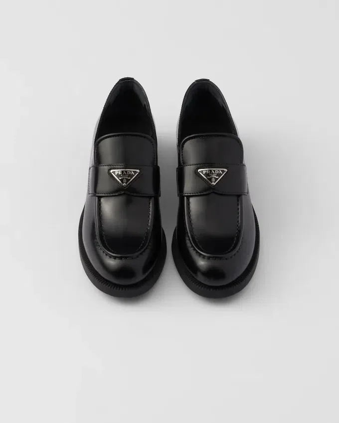 Mocasines de cuero cepillado Mocasines de cuero cepillado