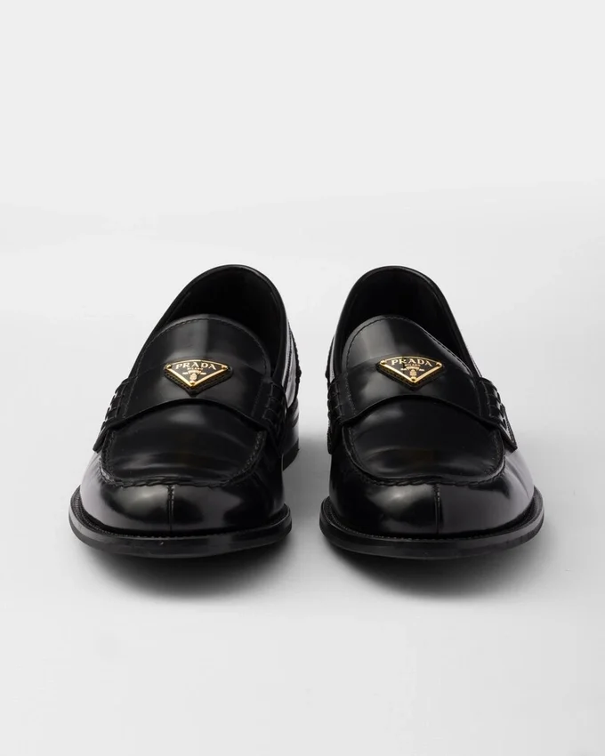 Mocasines de cuero cepillado Mocasines de cuero cepillado