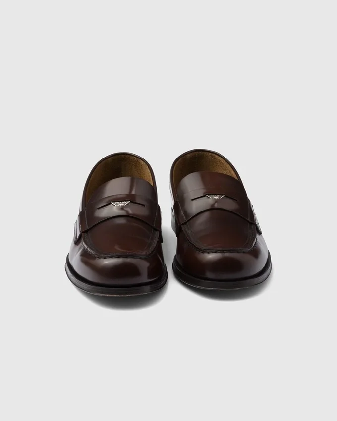 Mocasines de cuero cepillado Mocasines de cuero cepillado