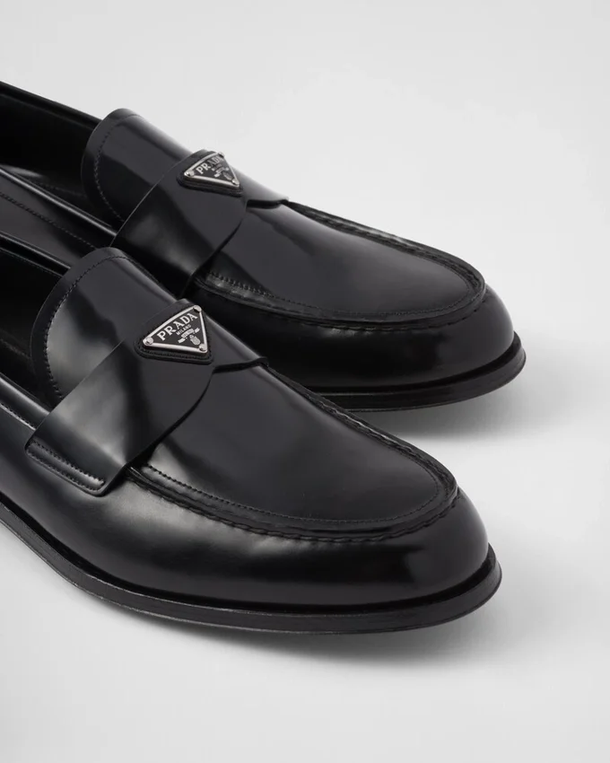 Mocasines de cuero cepillado Mocasines de cuero cepillado