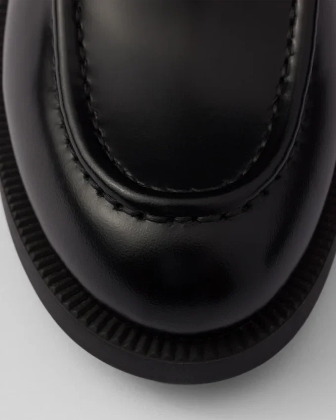 Mocasines de cuero cepillado Mocasines de cuero cepillado
