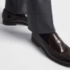 Mocasines de cuero cepillado