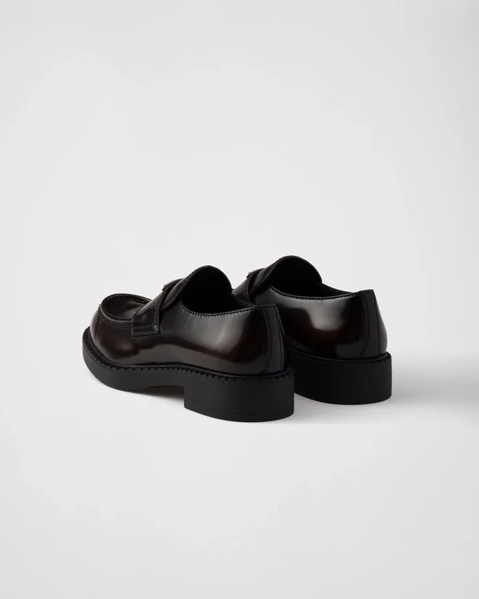Mocasines de cuero cepillado color Chocolate Mocasines de cuero cepillado color Chocolate