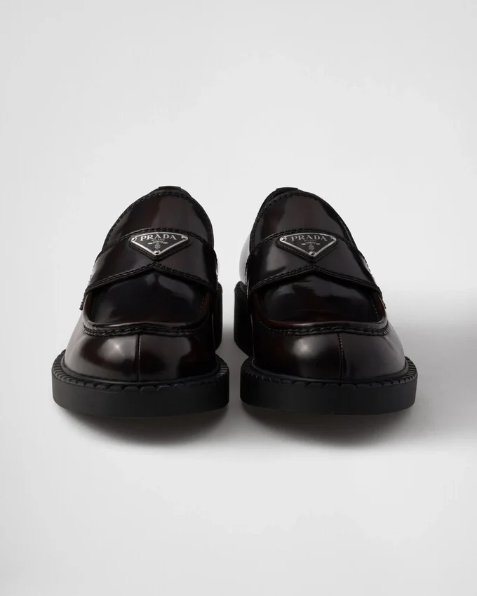 Mocasines de cuero cepillado color Chocolate Mocasines de cuero cepillado color Chocolate
