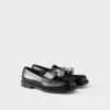 Mocasines de cuero cepillado con anilla metálica Mocasines de cuero cepillado con anilla metálica
