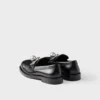 Mocasines de cuero cepillado con anilla metálica Mocasines de cuero cepillado con anilla metálica