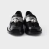 Mocasines de cuero cepillado con anilla metálica Mocasines de cuero cepillado con anilla metálica