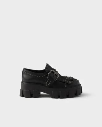 Mocasines de cuero con tachuelas Monolith