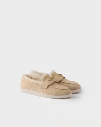 Mocasines de gamuza y piel de oveja Mocasines de gamuza y piel de oveja