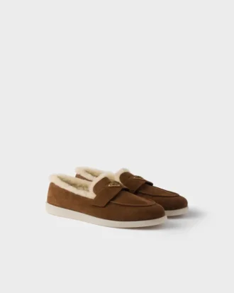 Mocasines de gamuza y piel de oveja Mocasines de gamuza y piel de oveja