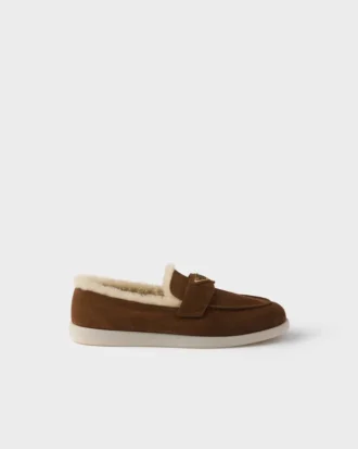 Mocasines de gamuza y piel de oveja Mocasines de gamuza y piel de oveja